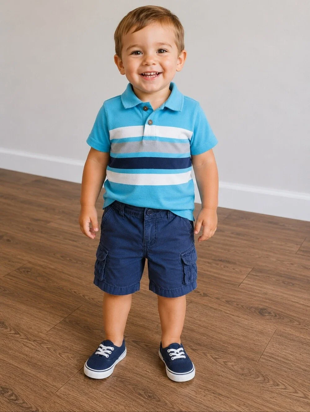 2t Boys Polo And Shorts Outfit